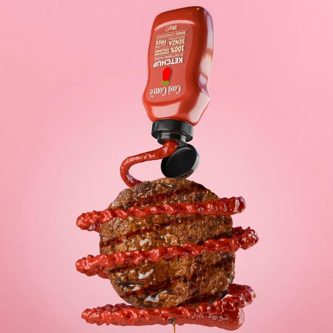 Così Com'è on a burger with fries showing delicious pairing benefit