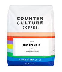 Counter Culture Big Trouble front bag view showing brand and roast clarity
