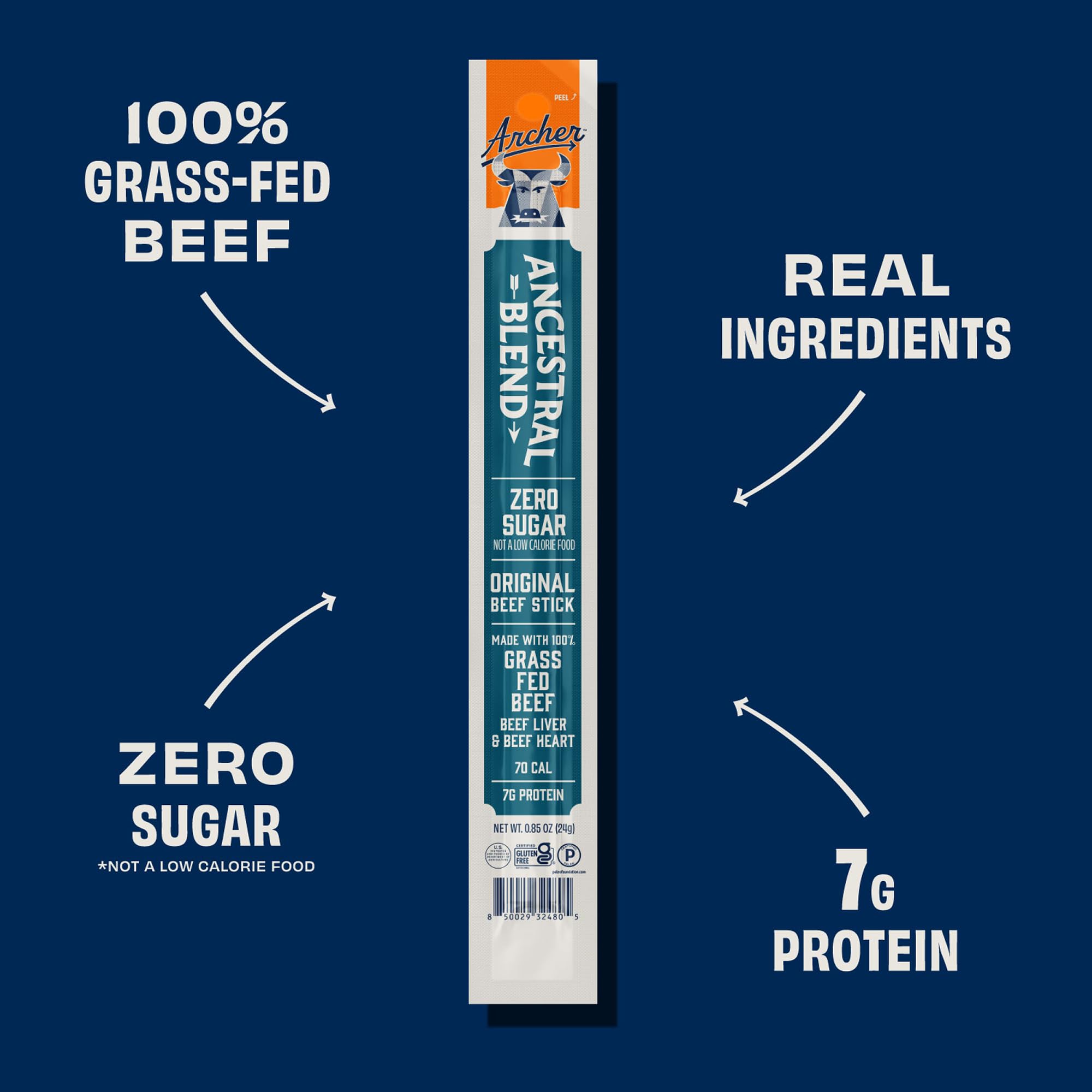 Country Archer jerky sticks in backpack pocket for convenient protein on-the-go