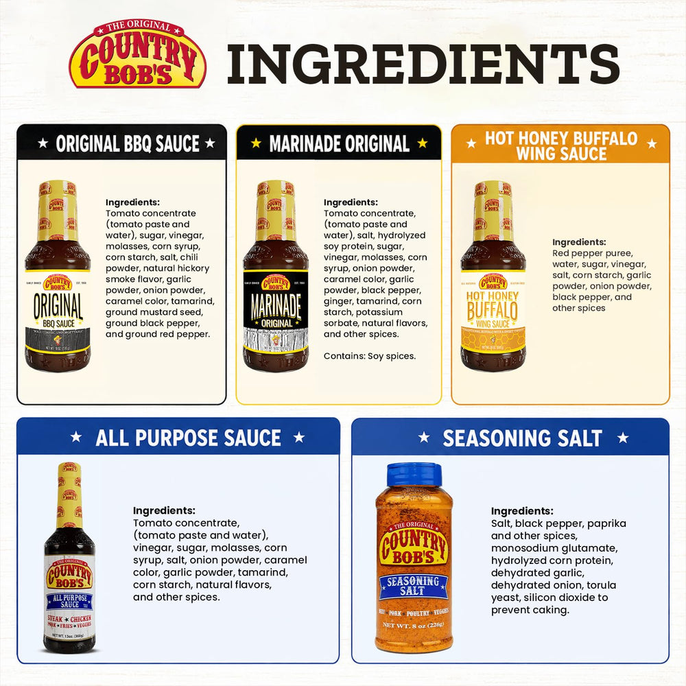 Country Bob's seasoning salt shaker detail offering precise seasoning control