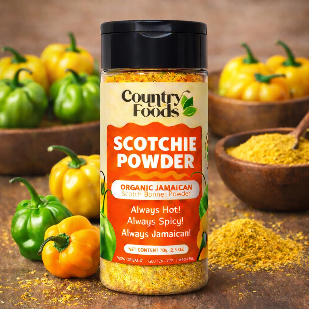 Country Foods dual-sided cap close-up for shaking or pouring convenience