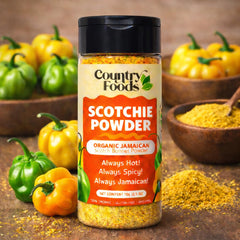 Country Foods dual-sided cap close-up for shaking or pouring convenience