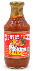 Country Sweet hot front bottle showing label and 21 oz size, highlights versatile use