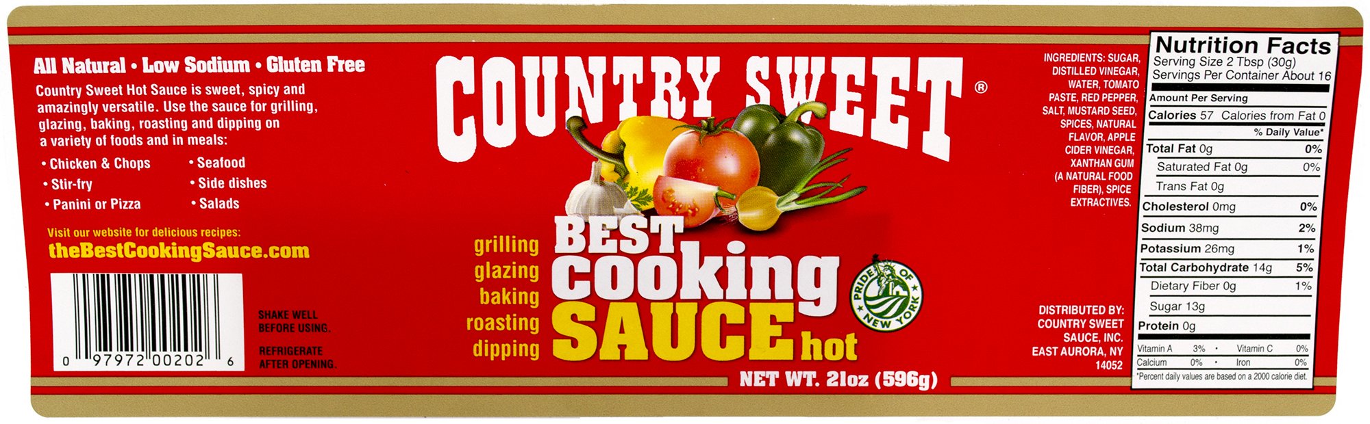 Country Sweet hot glazed on grilled chicken, demonstrates caramelized finish and flavor boost