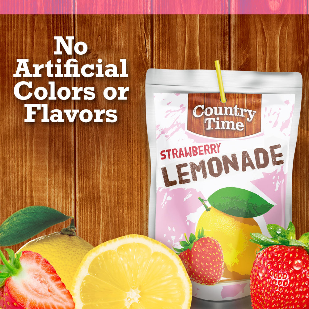 Side label detail on Country Time box showing ingredient and no-artificial claims