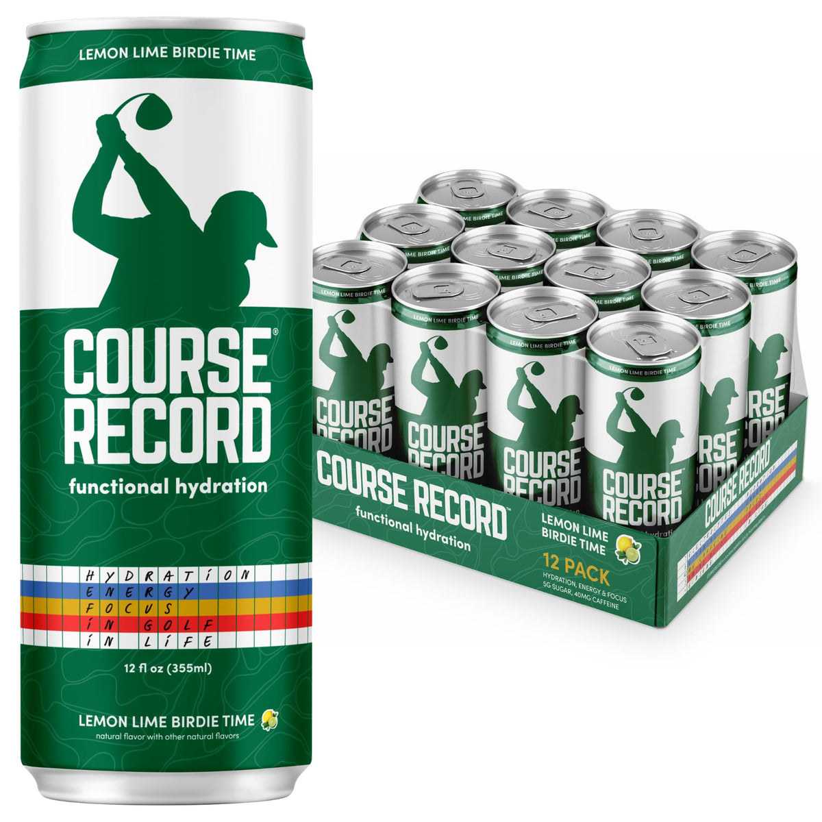 COURSE RECORD front can view showing branding and low-sugar benefit