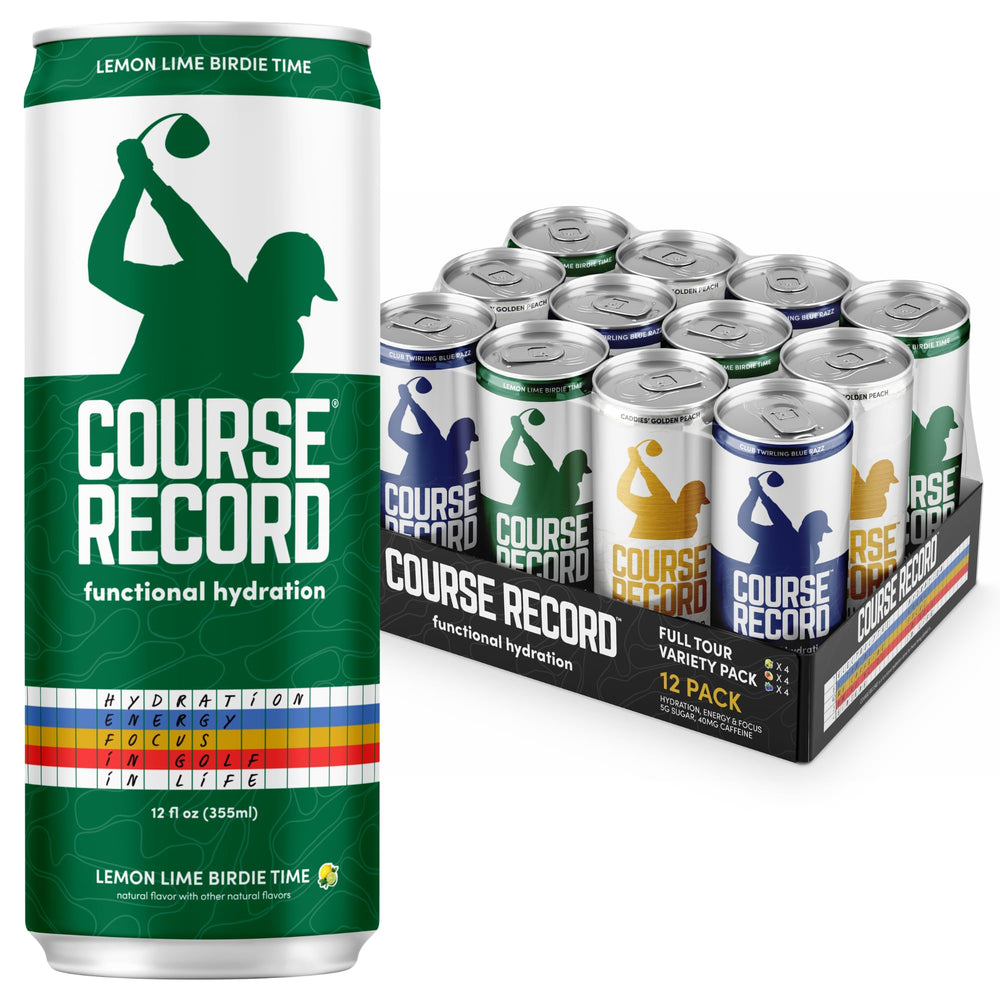 COURSE RECORD front packaging showing can design and benefits