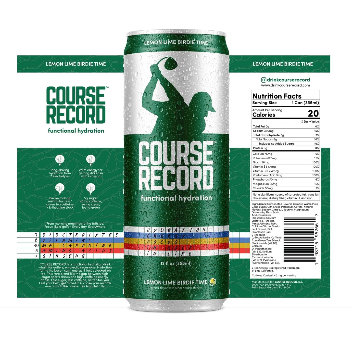 COURSE RECORD variety pack box stacked for convenient transport and selection