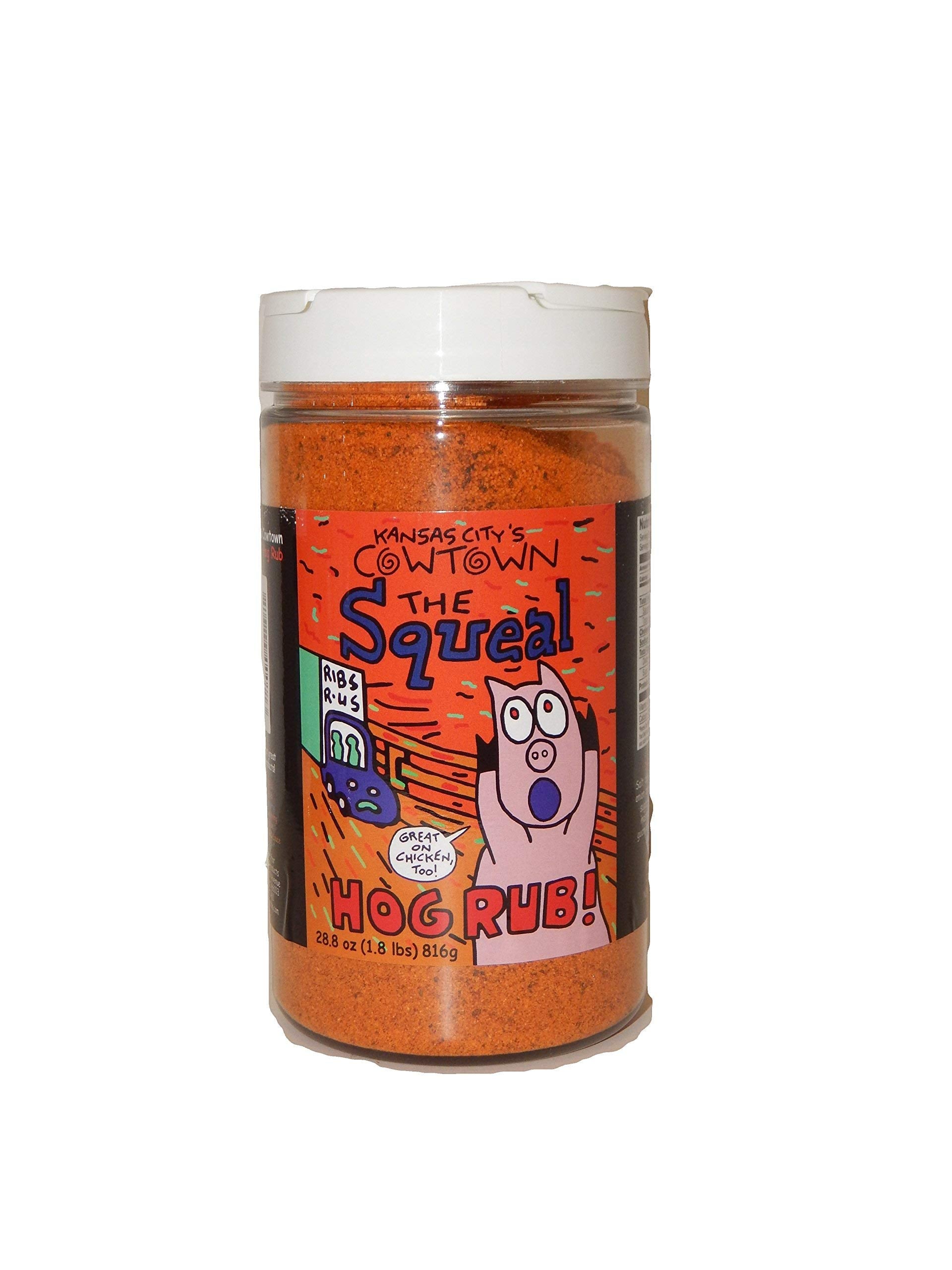 Cowtown container front label showing brand and seasoning for clear identification and shelf appeal