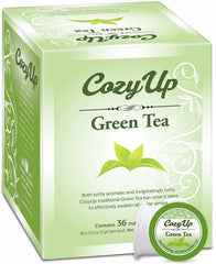 Cozy Up front packaging showing 36-count box and brand, convenient storage benefit