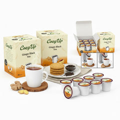 Cozy Up K-Cup pod close-up top label highlighting compatibility and design