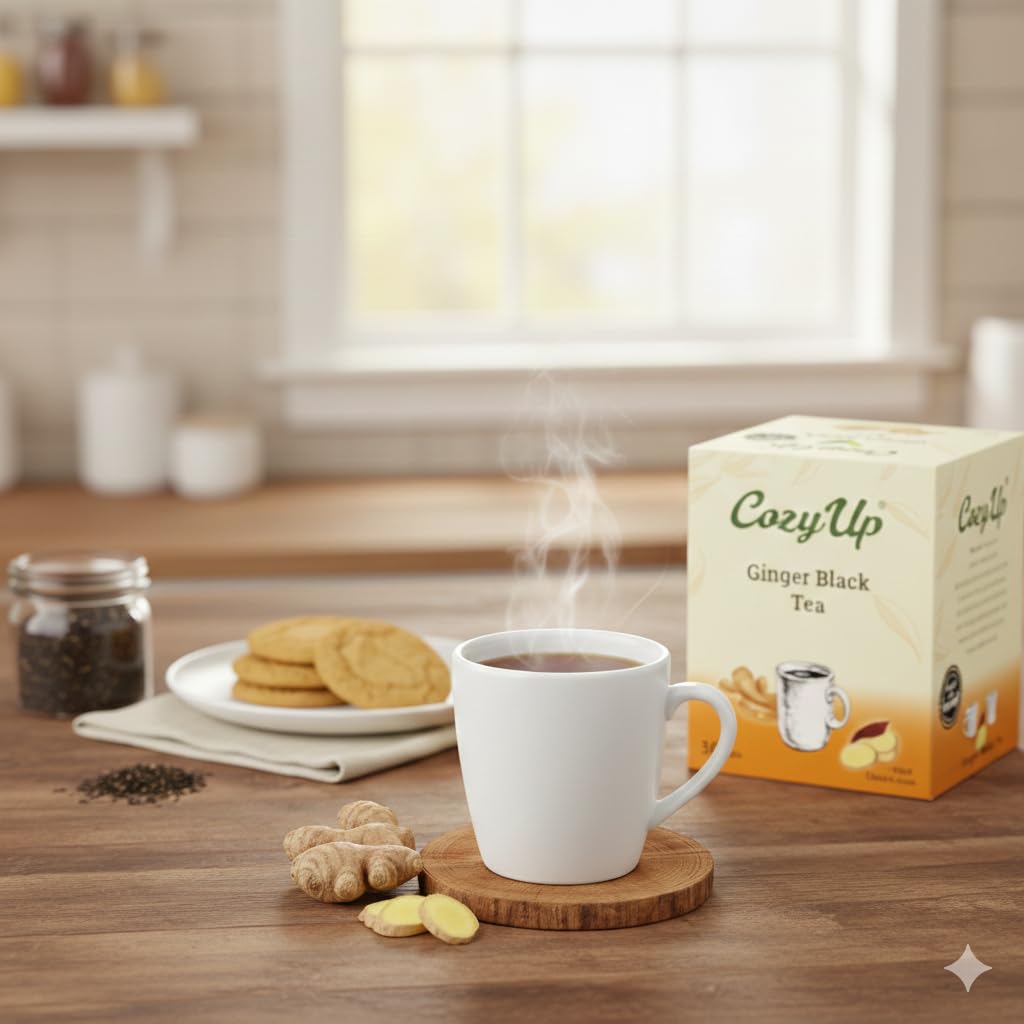 Cozy Up pod beside a ruler to show actual size and single-serve portion
