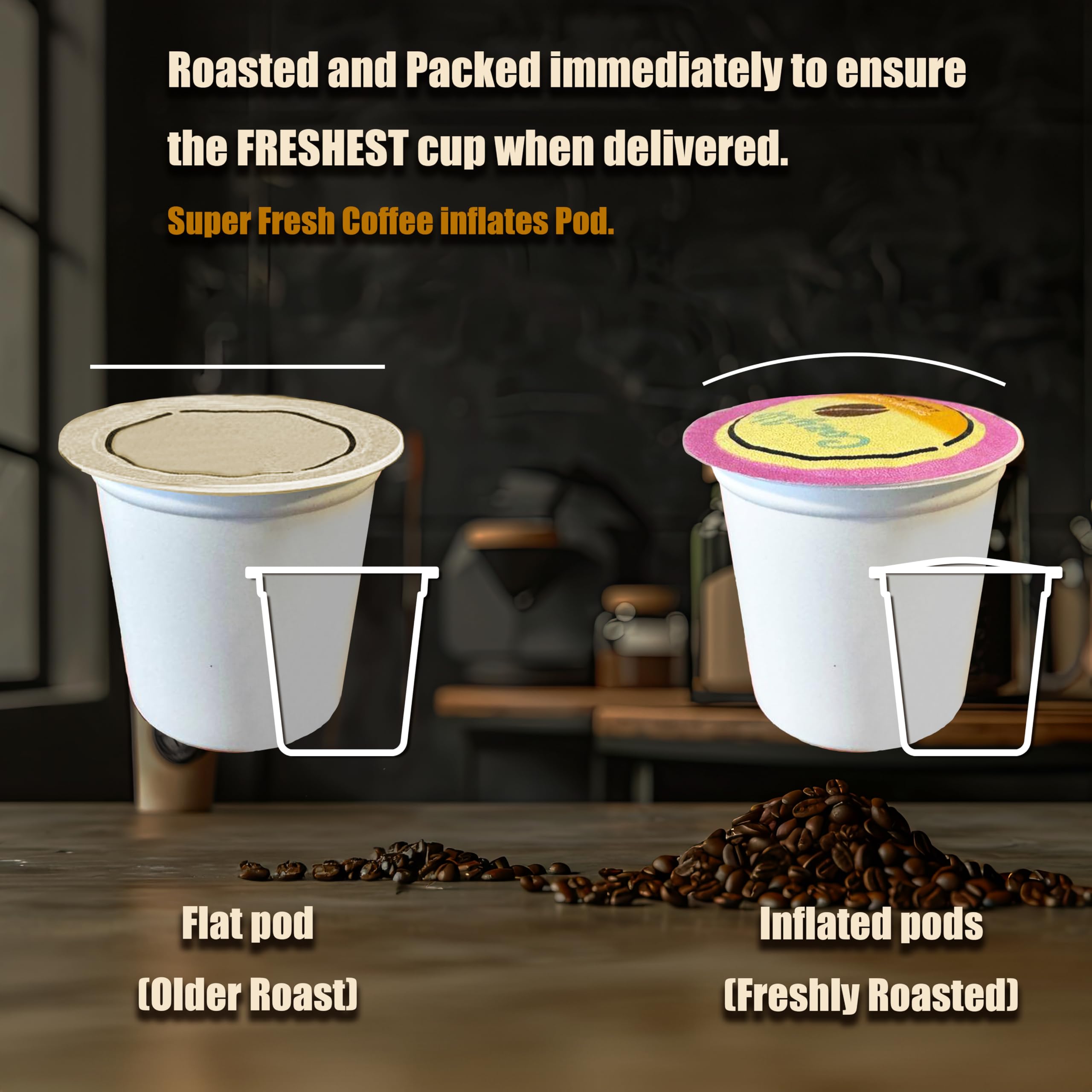 Cozy Up brewed coffee poured into cup in morning setting showing comforting aroma
