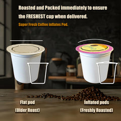 Cozy Up brewed coffee poured into cup in morning setting showing comforting aroma