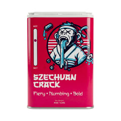 Crack Spice front tin showing label and resealable lid for freshness