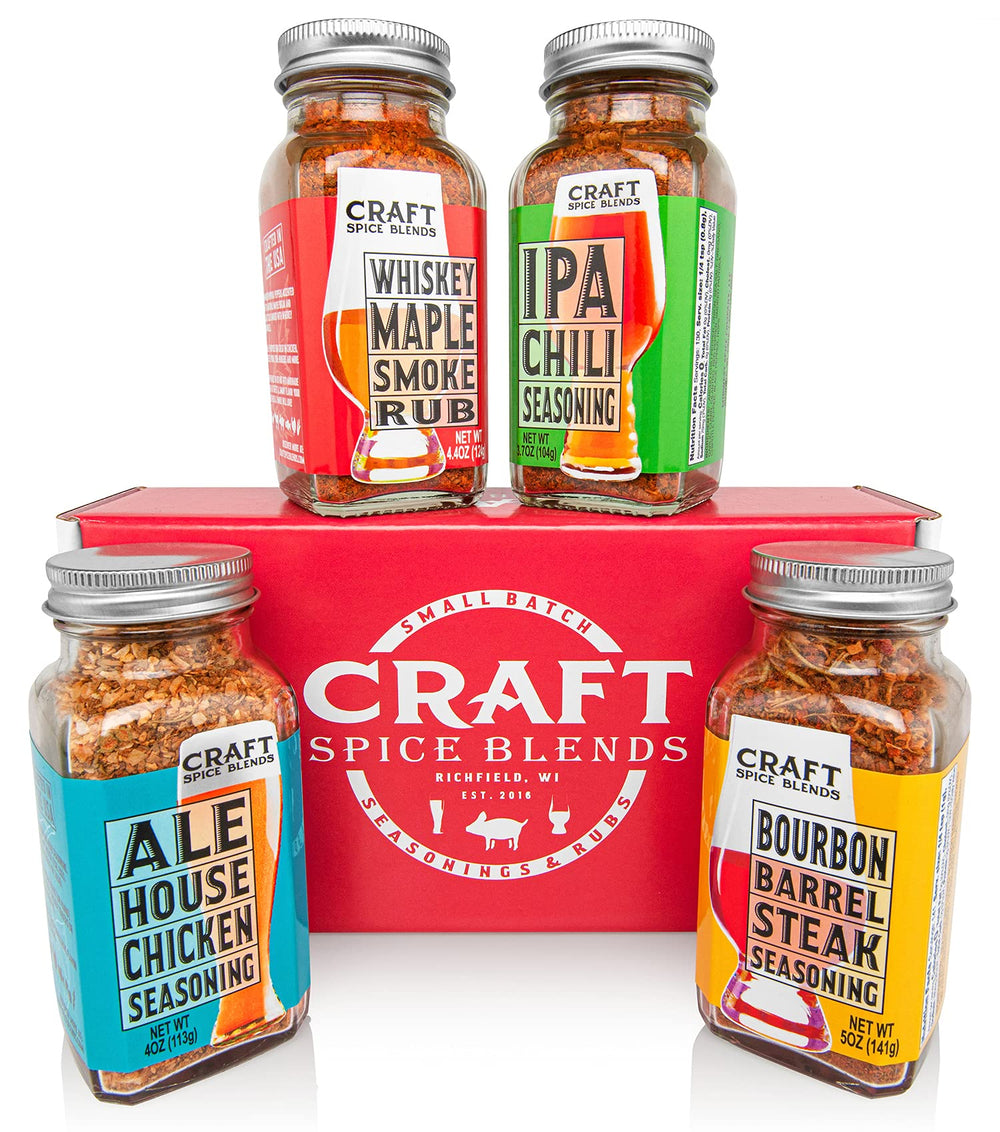 Craft Spice Blends size comparison with hand to show jar scale for portioning
