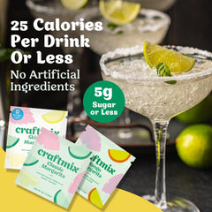 CRAFTMIX mango margarita glass with garnish highlighting tropical flavor