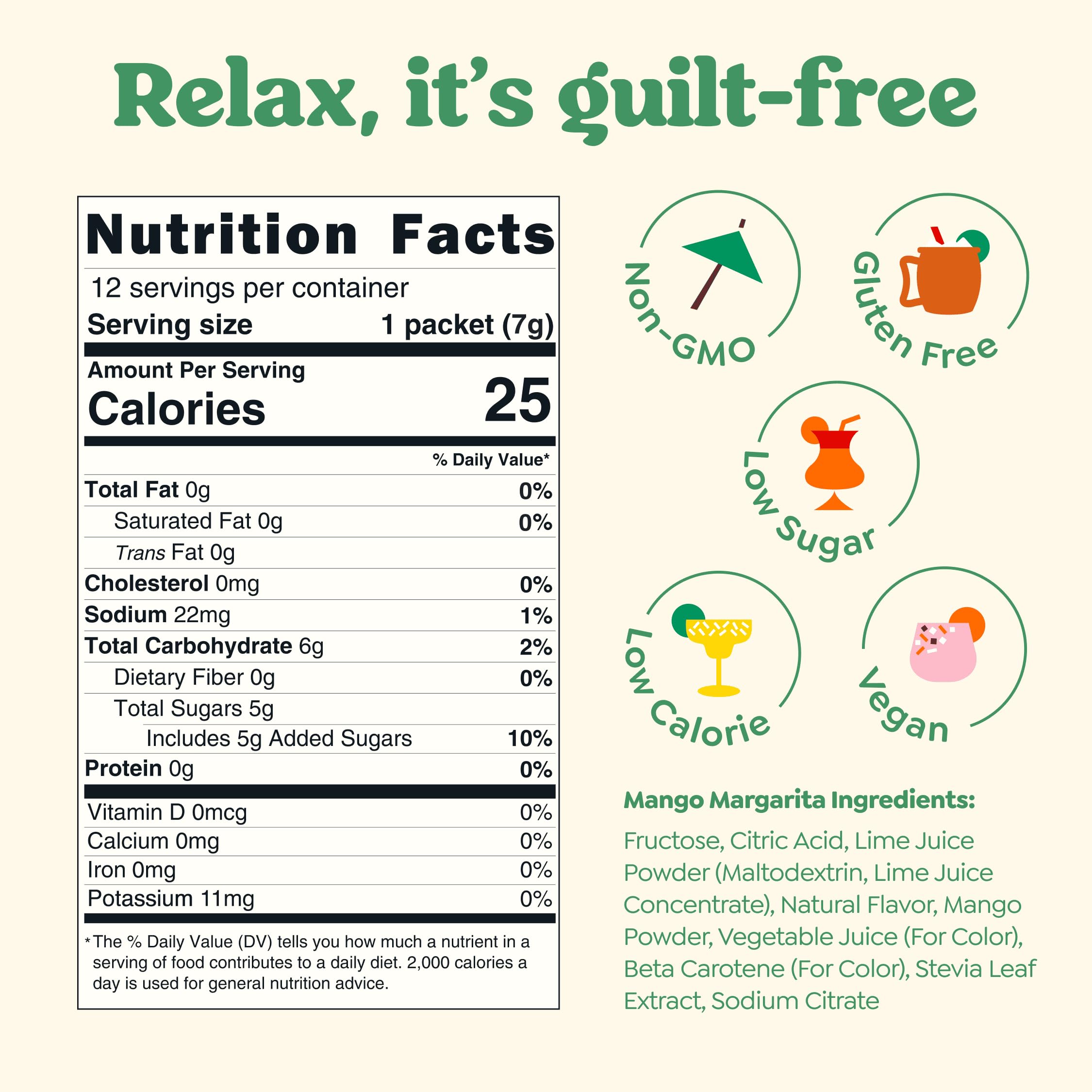 CRAFTMIX close-up of a single mango sachet highlighting natural-ingredient convenience