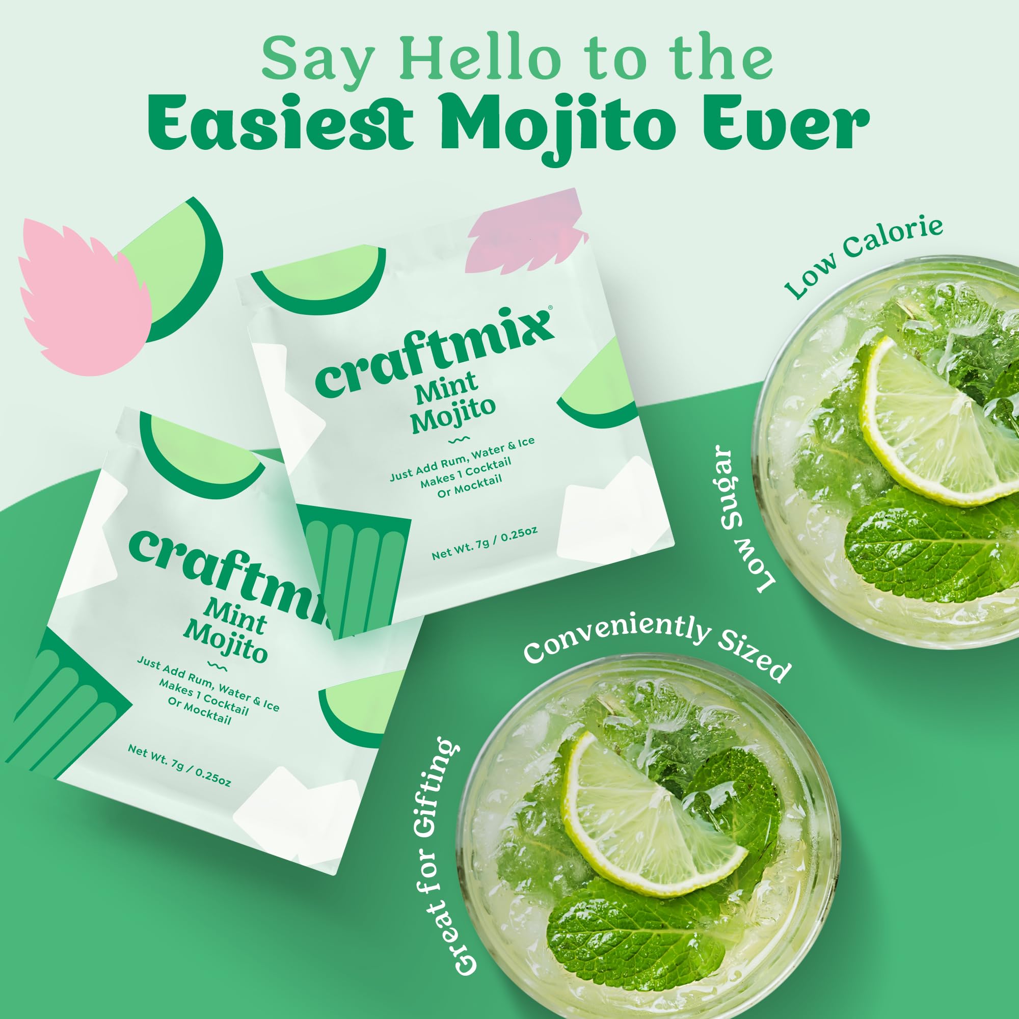 CRAFTMIX nutrition label close-up highlighting low-calorie and allergen info