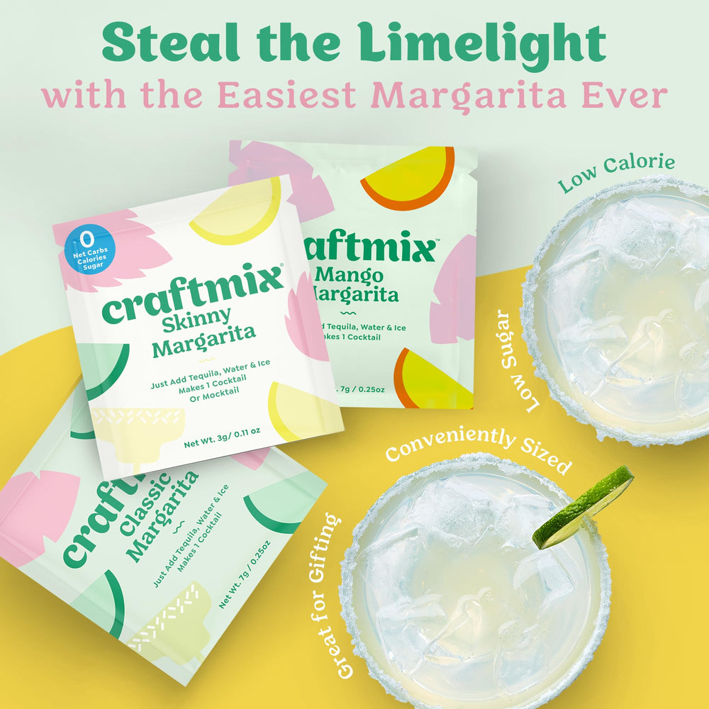 CRAFTMIX packet held in hand to show compact size and travel-friendly design