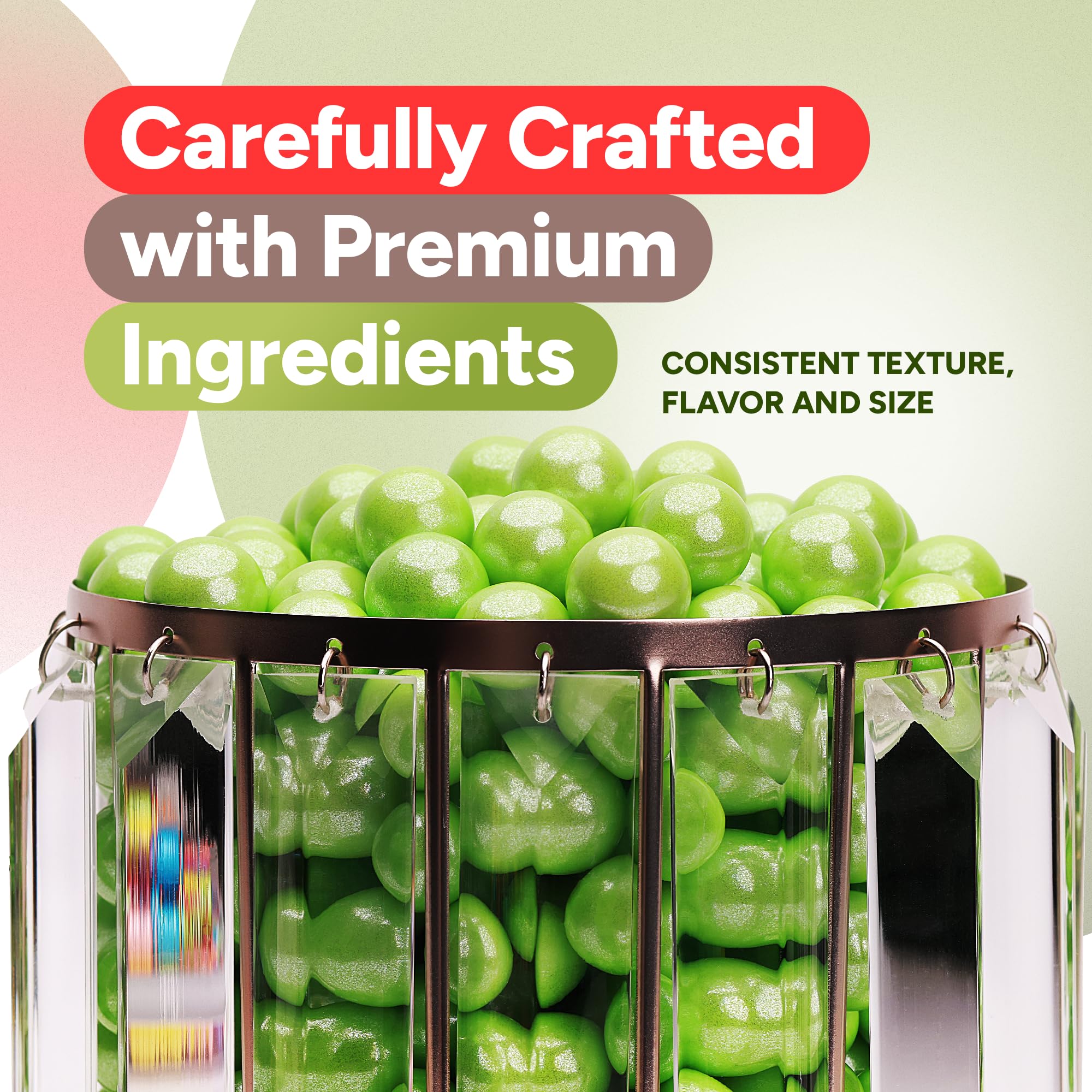 Crafty Confections ingredient label close-up demonstrating peanut-free, tree-nut-free, gluten-free