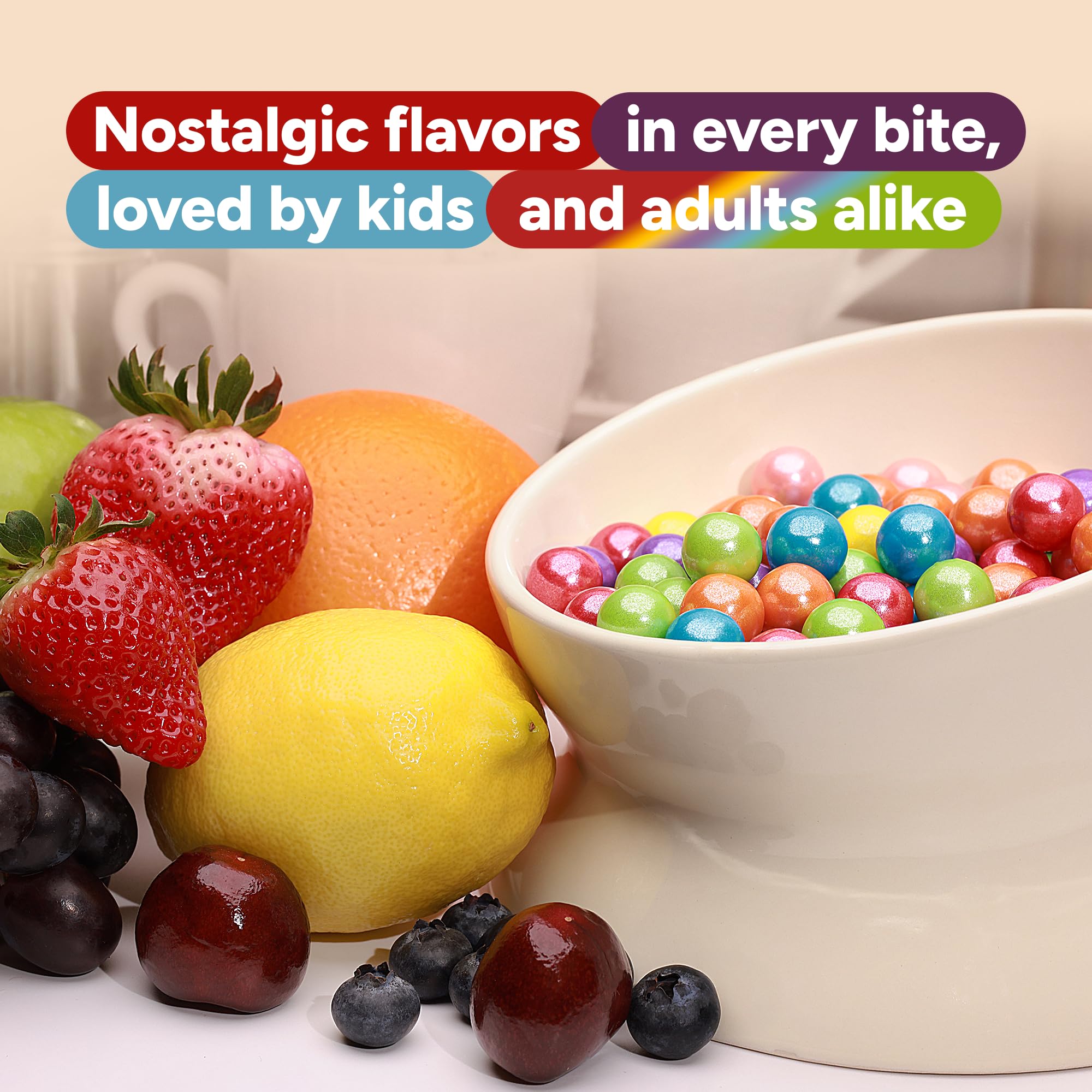 Crafty Confections assortment of fruit flavors displayed to show variety