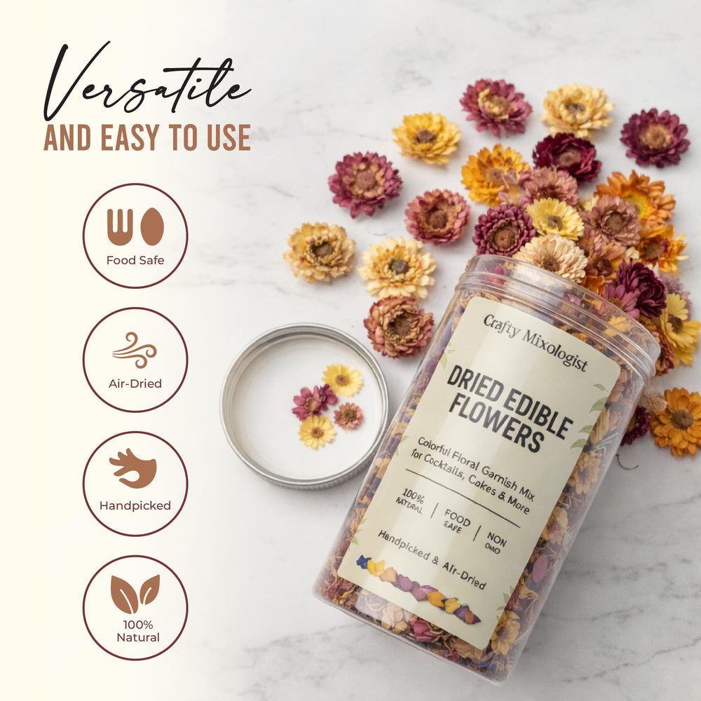 CRAFTY MIXOLOGIST petal texture detail highlighting delicate structure for stable use