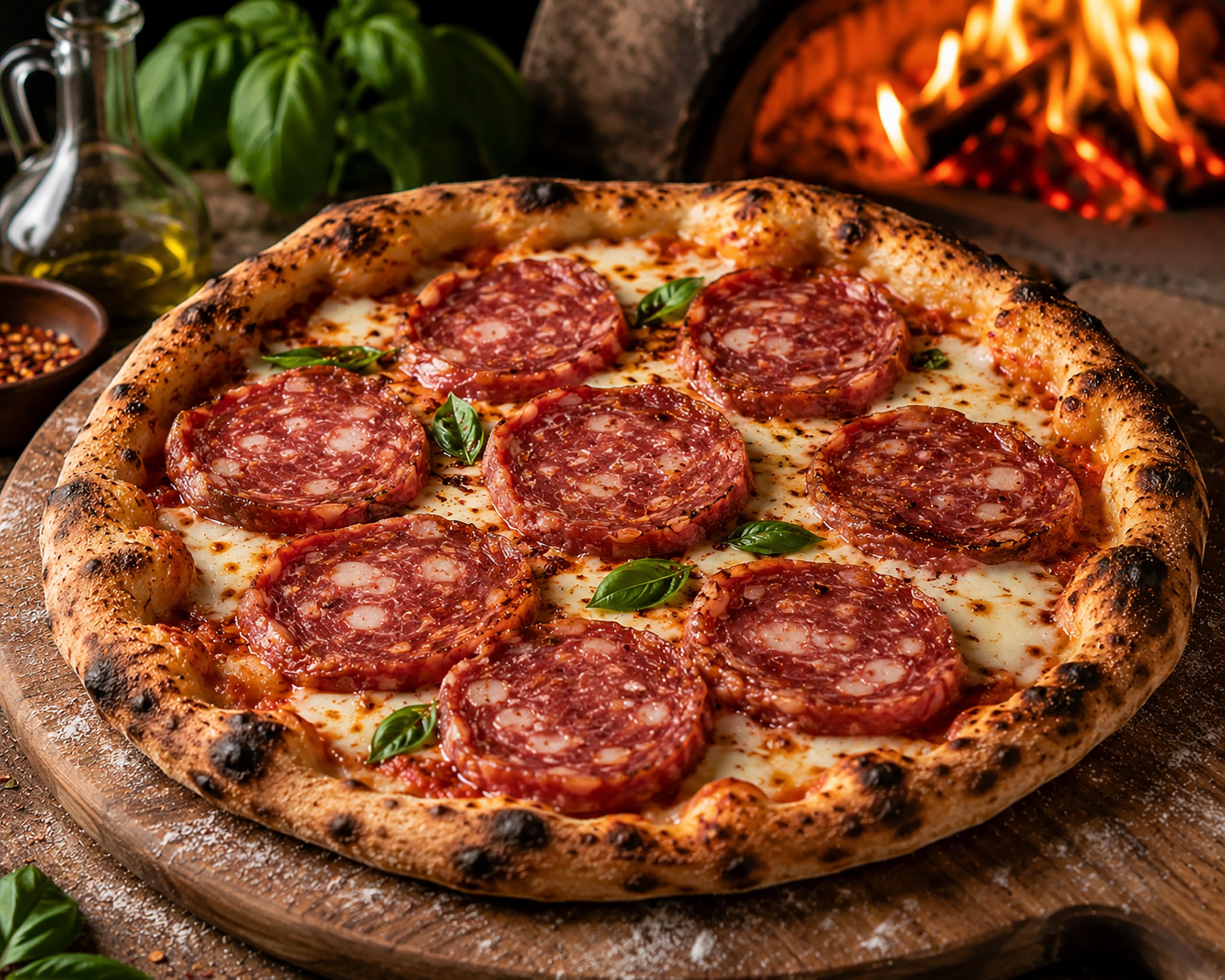 crait detailed texture shot of dry-cured salami, showing firm sliceability