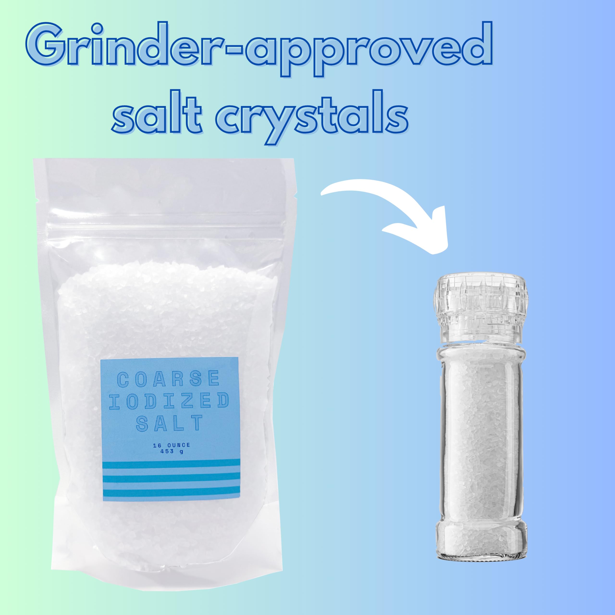 crait coarse crystals close-up texture demonstrating grinder-ready grains