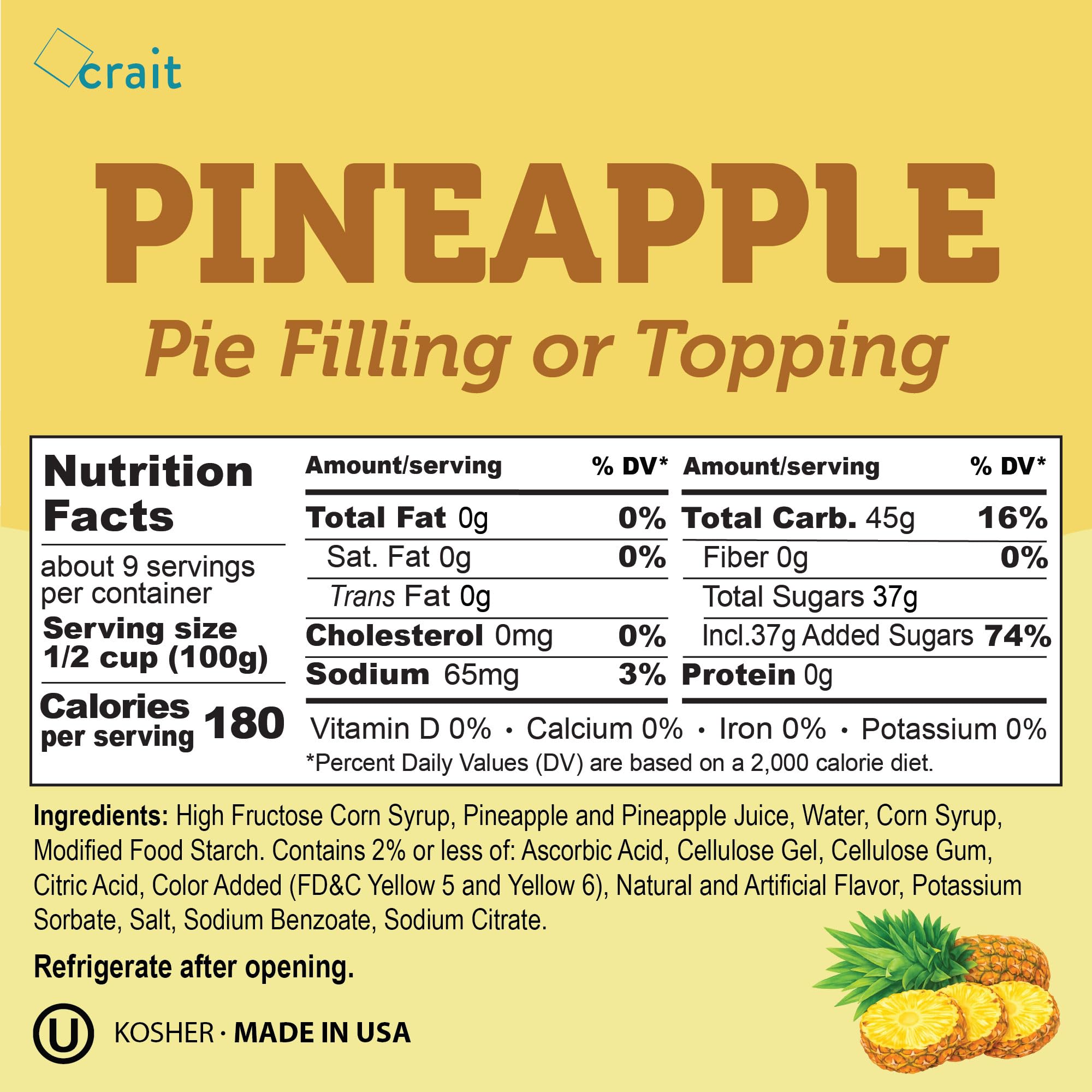 crait close-up of smooth pineapple filling texture highlighting consistency and flavor