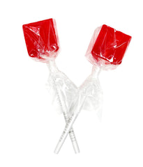 crait lollipop on 4-inch stick beside ruler showing size and easy handling