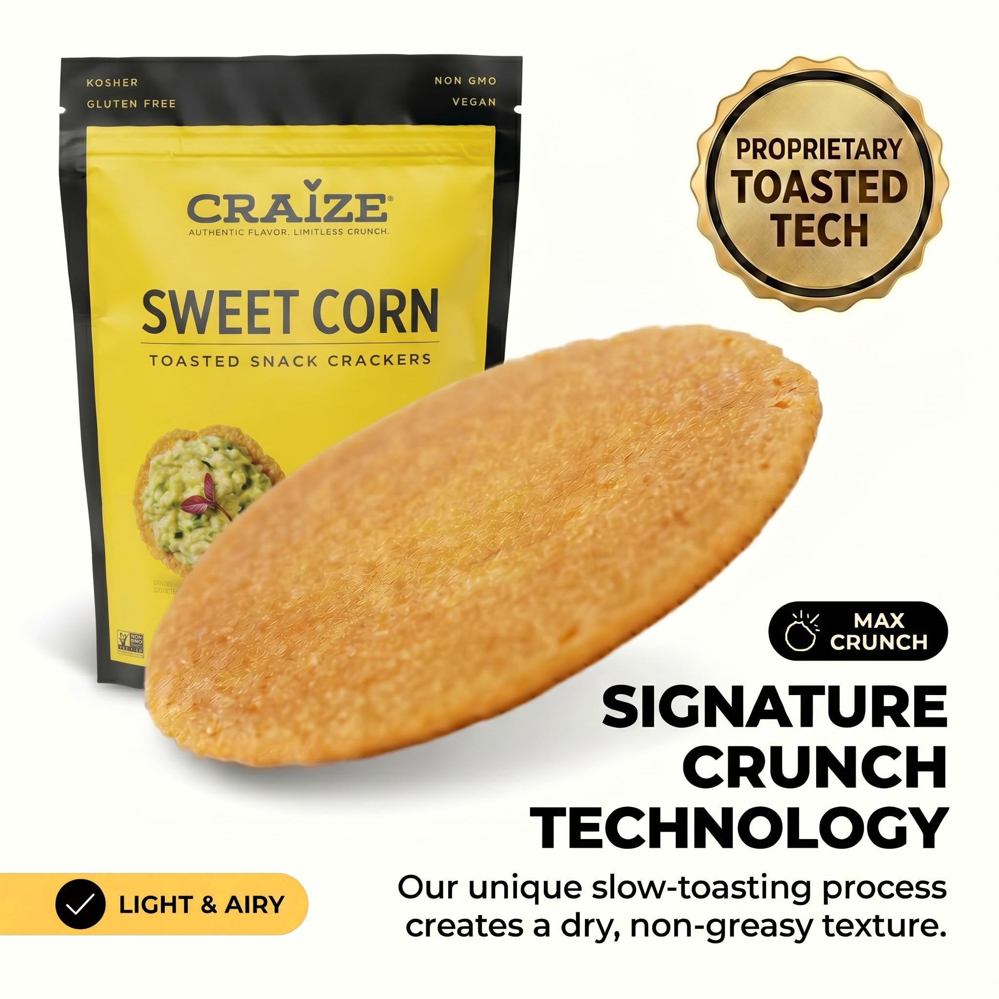 Craize bag open pouring crisps into bowl to show portioning and snack-ready presentation