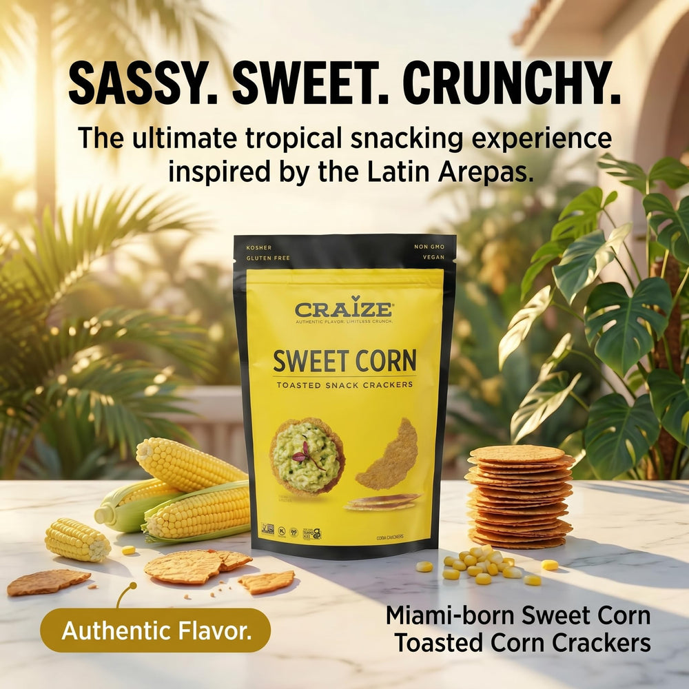 Craize crisps topped with avocado and salsa demonstrating versatile serving and fresh flavor