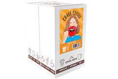 Crave Beverages brewed cup pouring from Keurig-style machine showing convenience