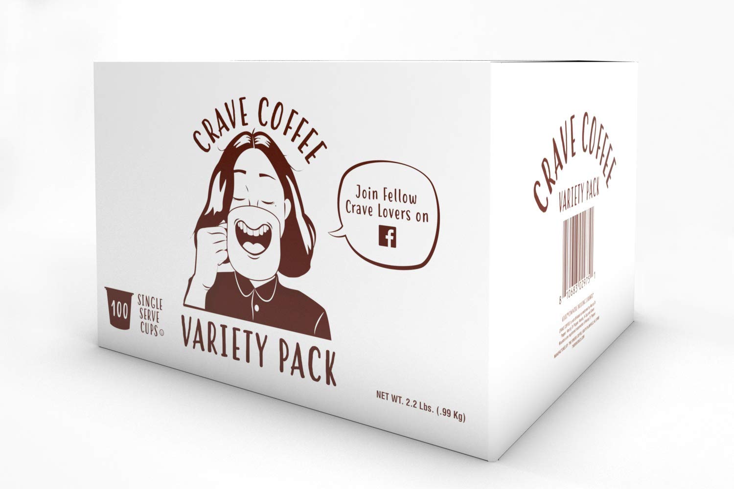 Crave Beverages single pod close-up highlighting airtight seal and freshness