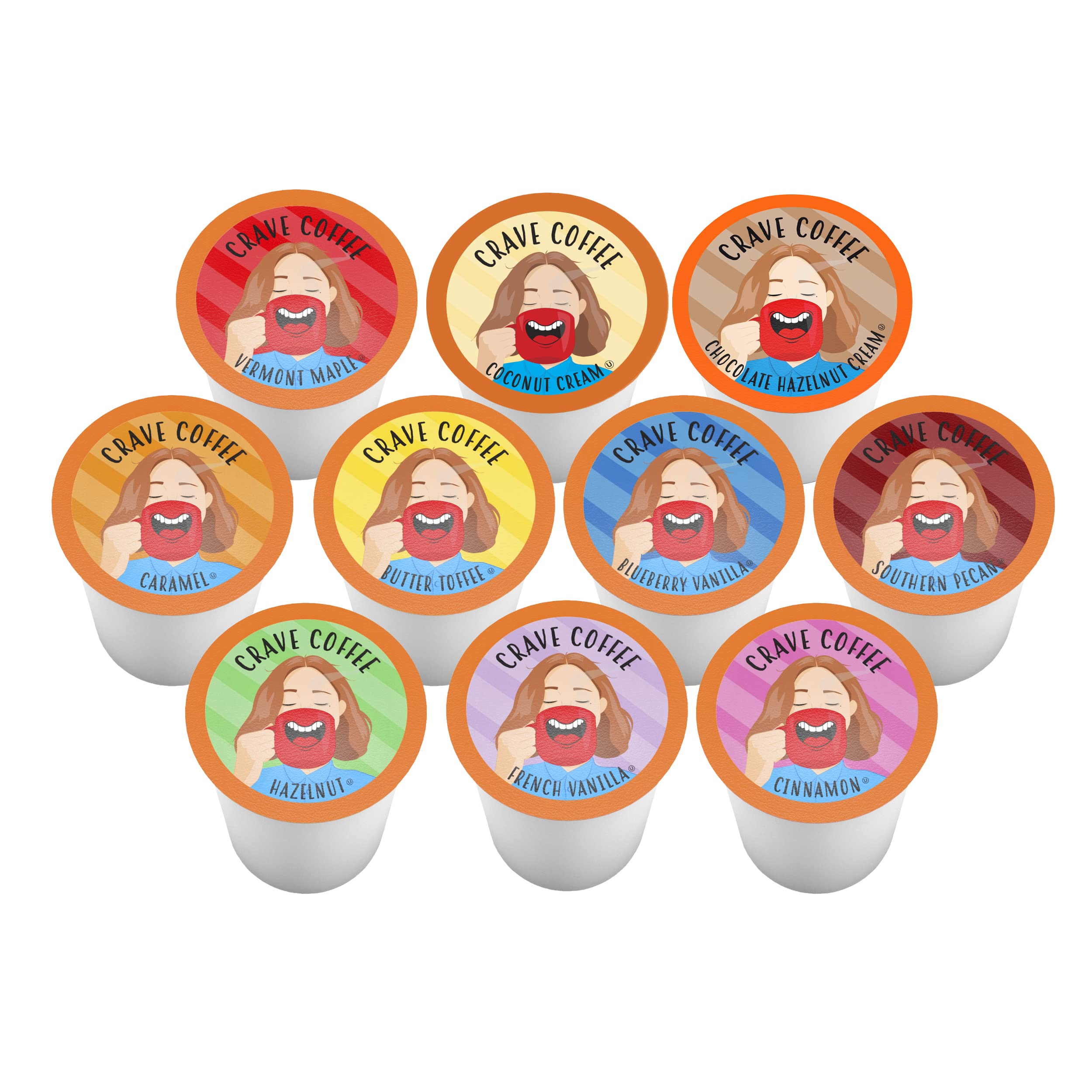 Crave Beverages single coffee pod close-up highlighting pod detail and freshness