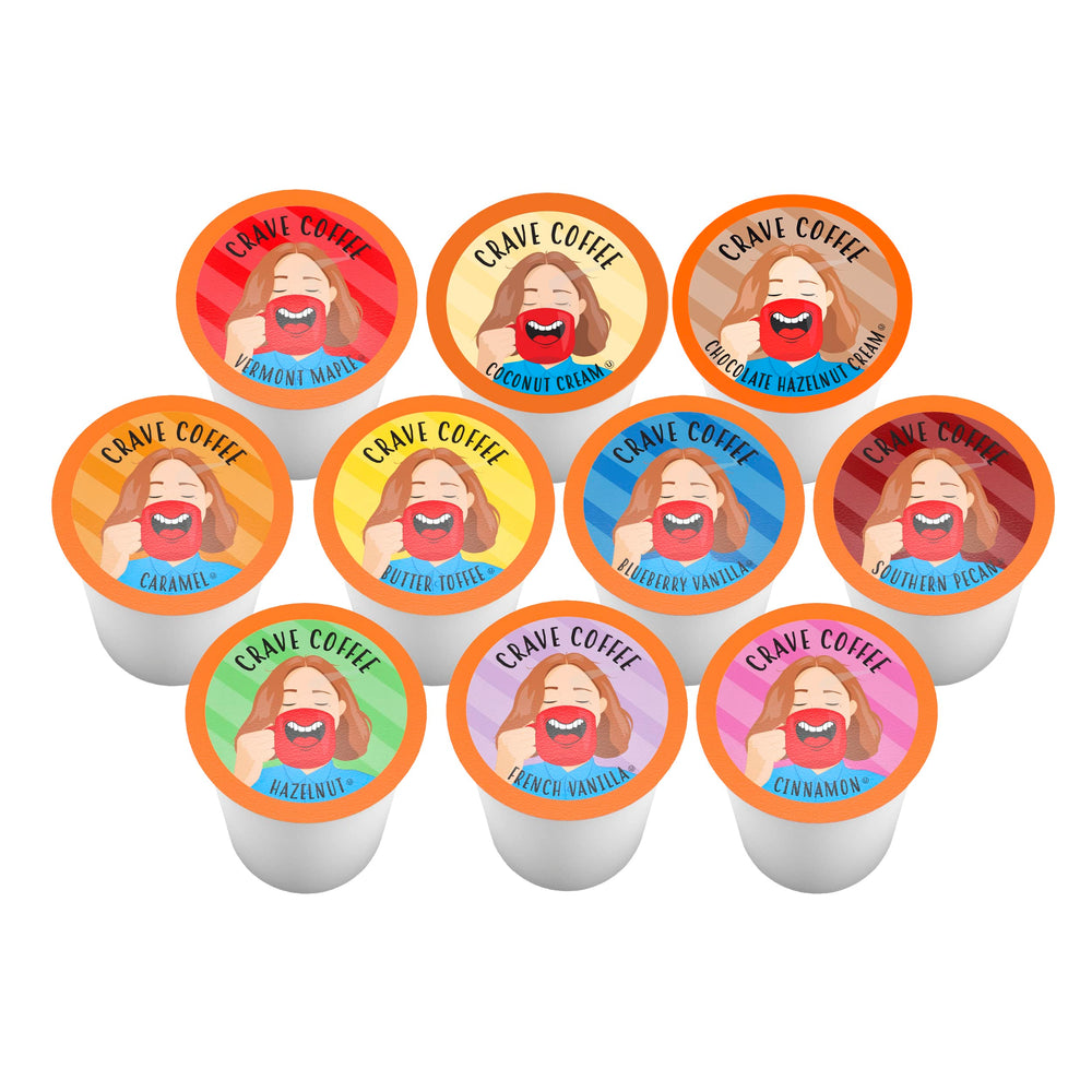 Crave Beverages single coffee pod close-up highlighting pod detail and freshness
