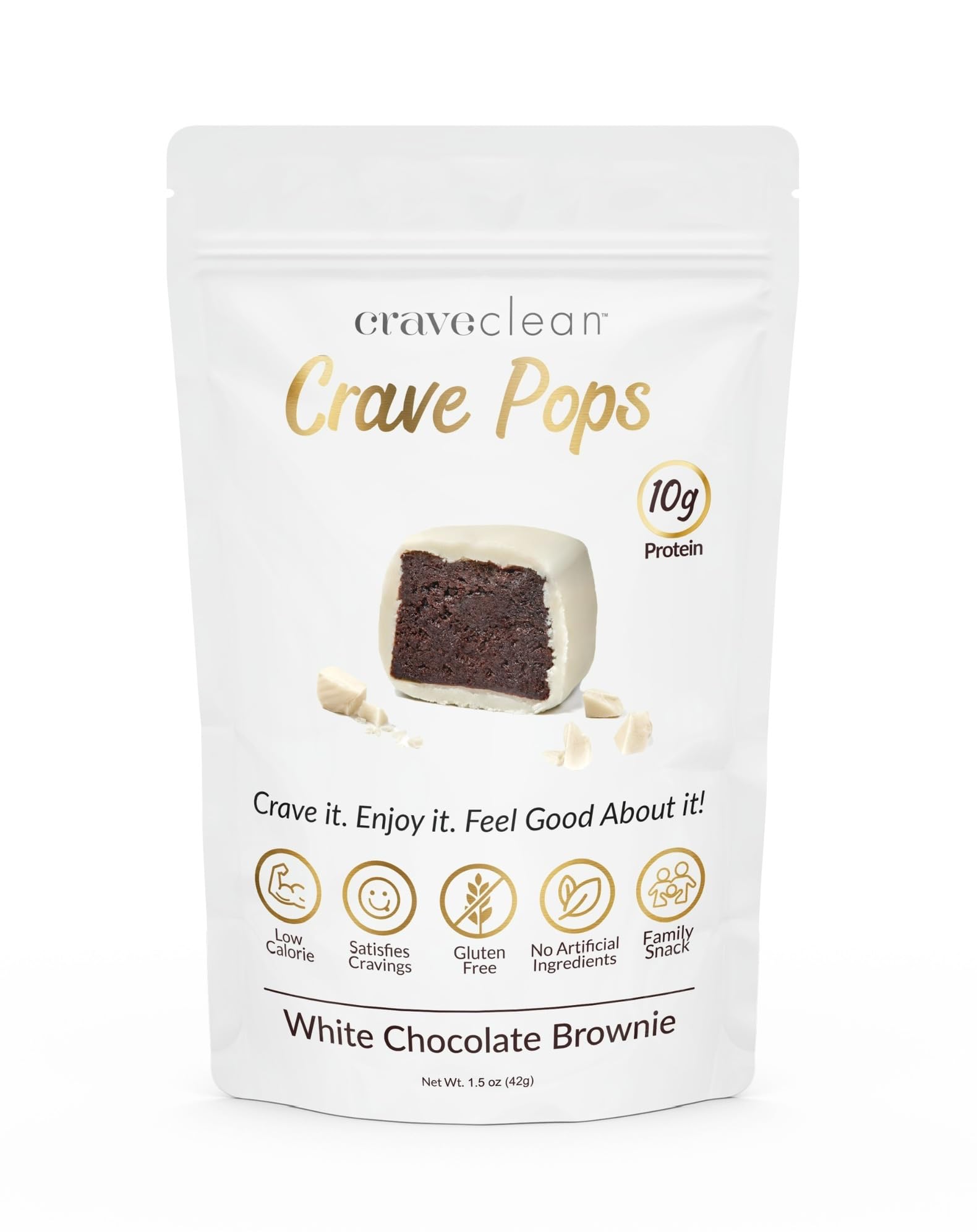 CRAVECLEAN close-up of pop texture highlighting clean ingredients benefit