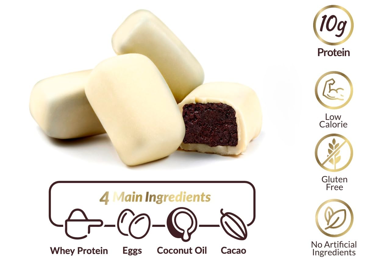 CRAVECLEAN brownie pops arranged on a plate for serving and sharing