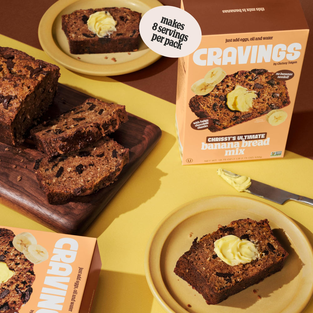Cravings by Chrissy Teigen back-of-box label with baking instructions visible