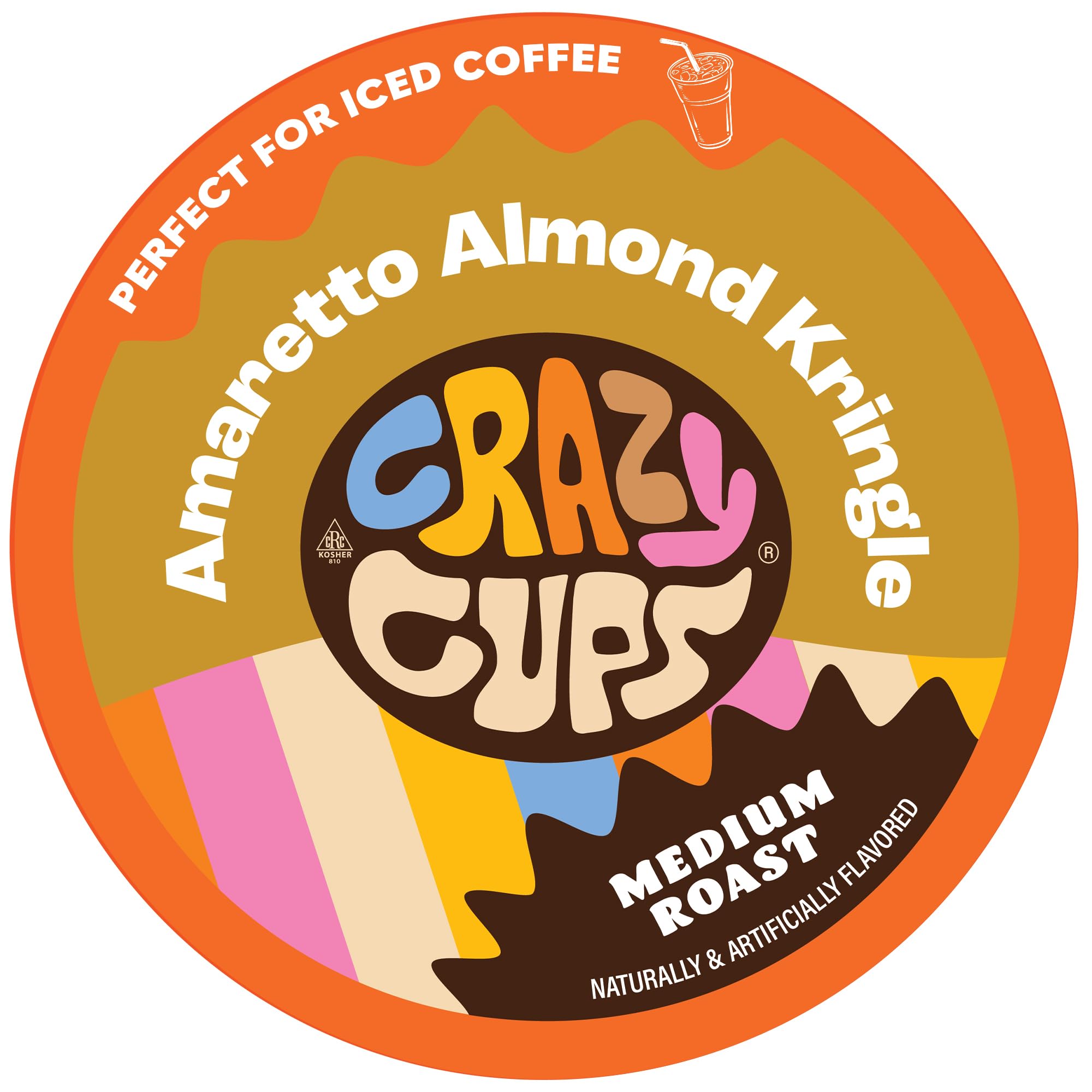 Crazy Cups front packaging showing flavor and 22-count benefit