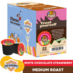 Crazy Cups brewed hot cup highlighting creamy flavor and comforting sip