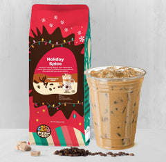 Crazy Cups Caramel Eggnog brewed cup in hand showing creamy dessert-like benefit