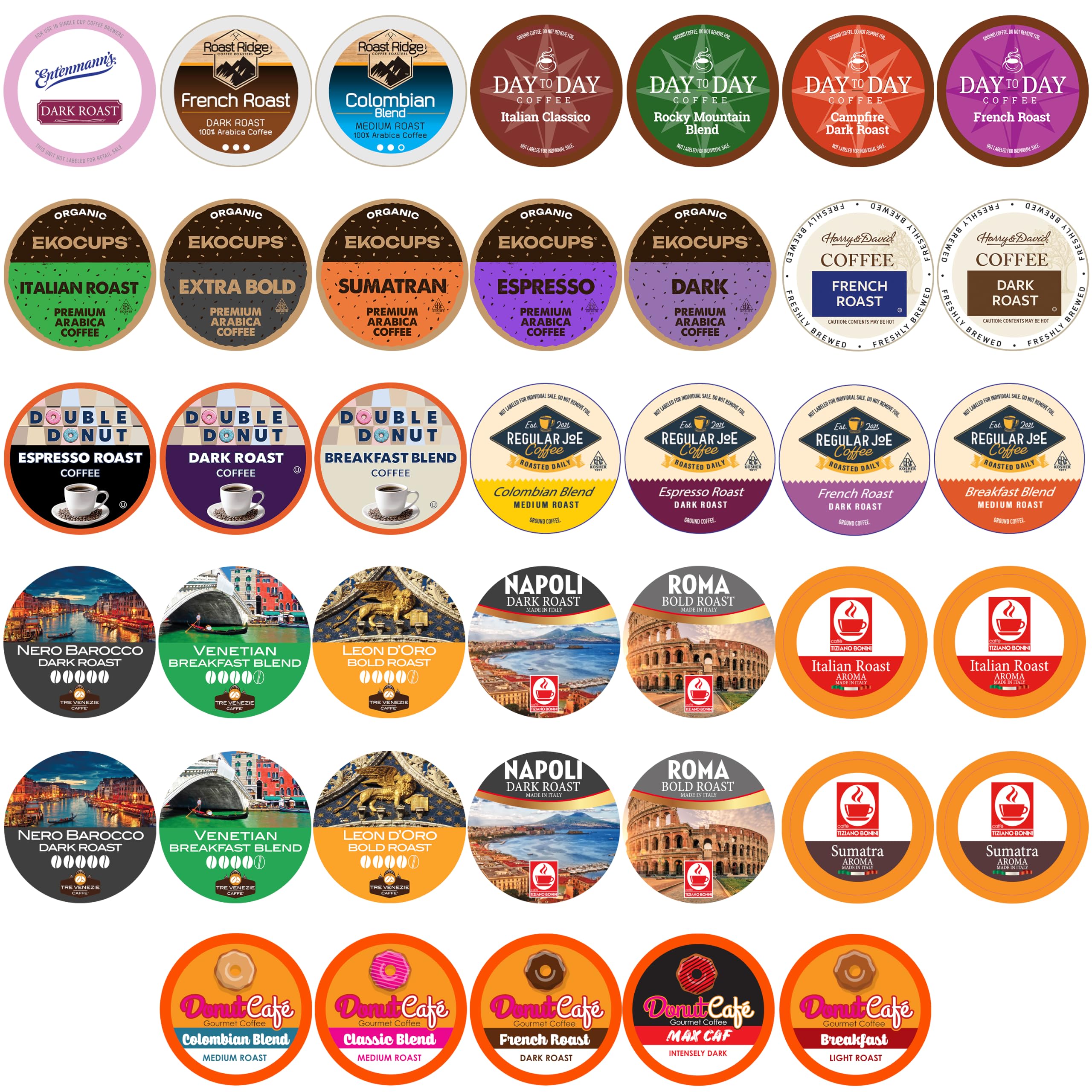 Crazy Cups front packaging showing variety pack and 40-count convenience