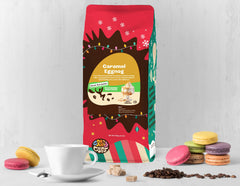Crazy Cups Holiday Spice close-up of grounds highlighting rich aroma and warmth