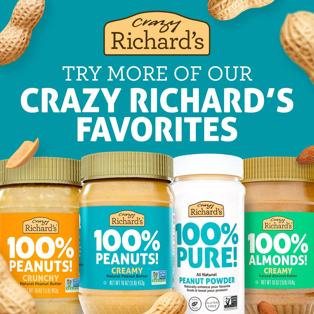 Crazy Richard's pile of California almonds showing single-ingredient quality benefit