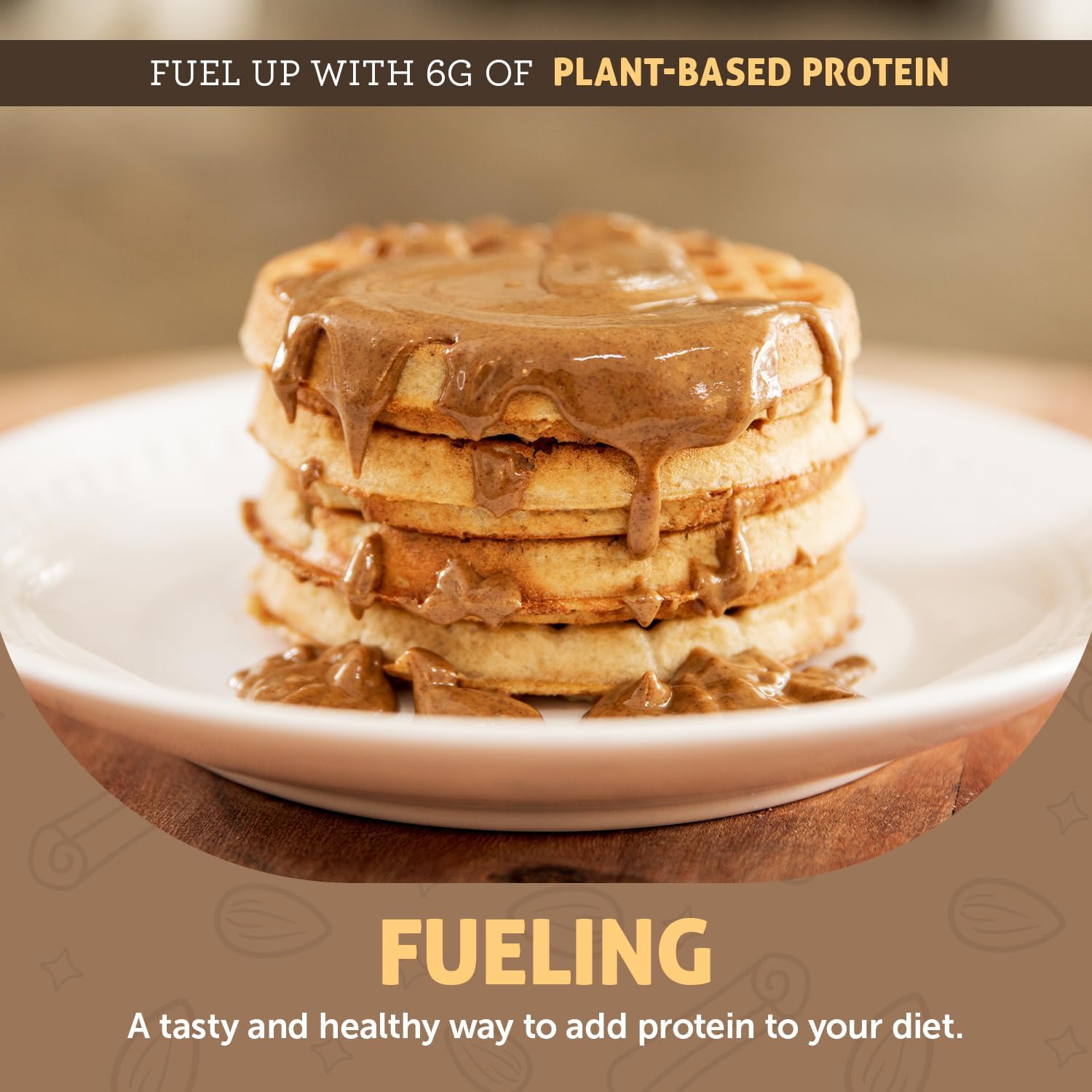 Crazy Richard's almond butter spread on toast illustrating quick breakfast boost