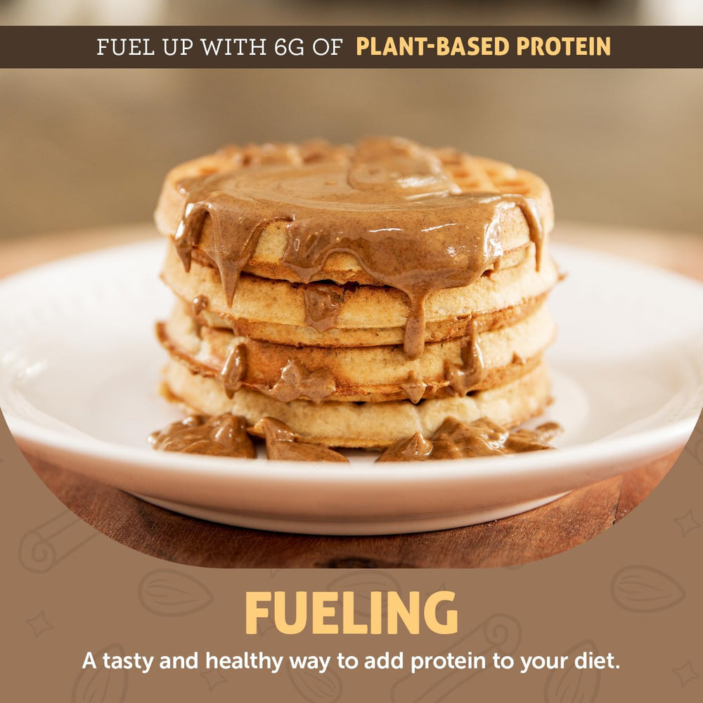 Crazy Richard's almond butter spread on toast illustrating quick breakfast boost