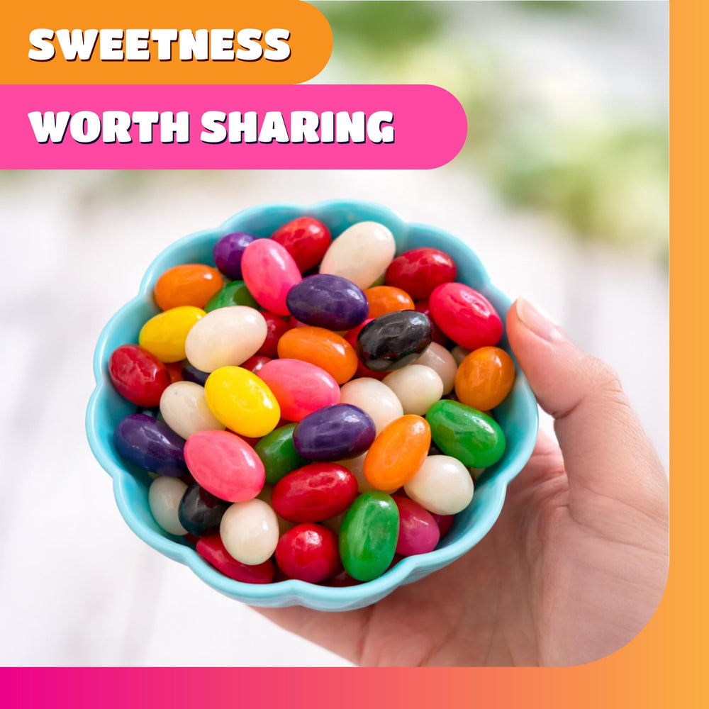 CRAZYOUTLET colorful jelly beans in a bowl adding visual pop to displays
