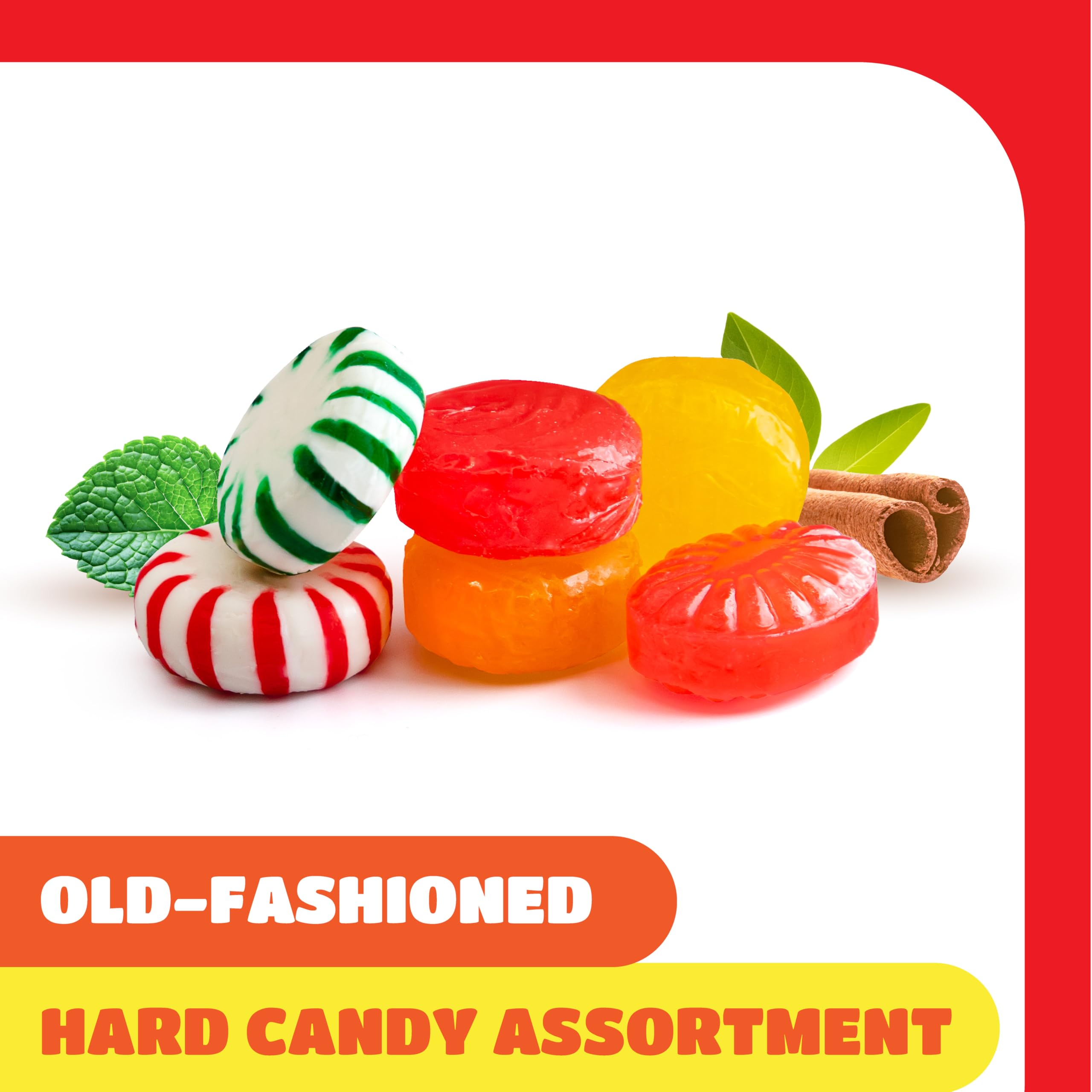 CRAZYOUTLET detail of cinnamon and butterscotch candies showing warm and creamy options